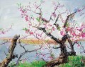 Peach Blossom dansant au printemps vent modernisme